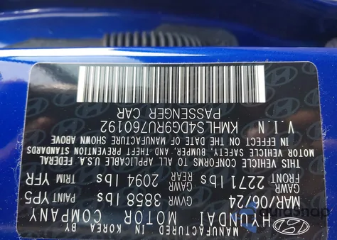 2024 Hyundai Elantra Sel z USA, uszkodzony, nr VIN KMHLS4DG9RU760192